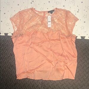 J. Crew Women's Lace Top - Pink